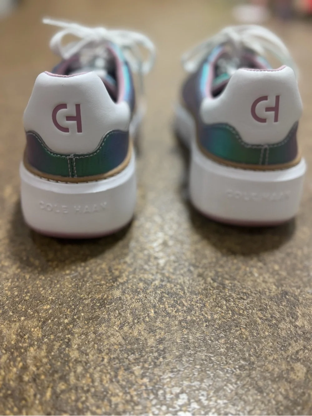 Cole Haan Iridescent Teal Low-Top Sneakers